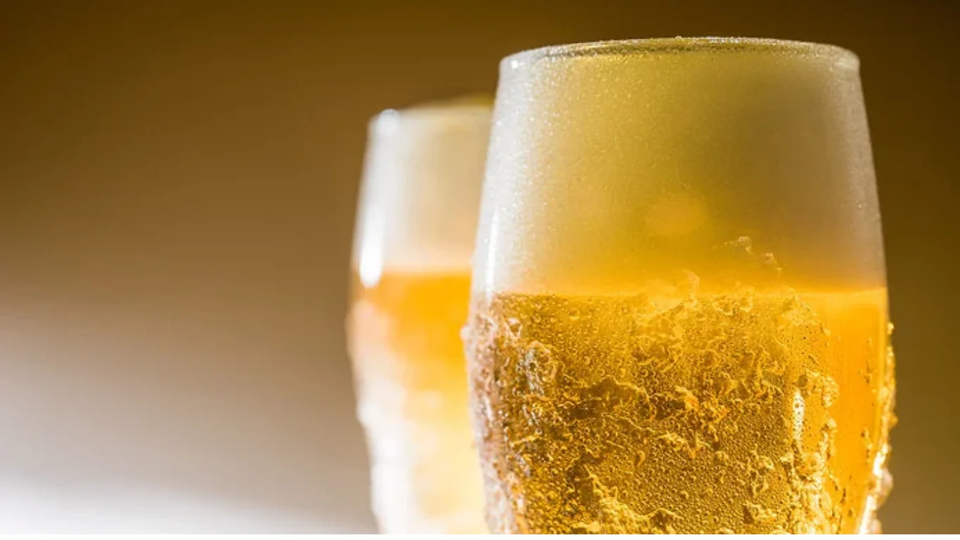 ビールと乾杯