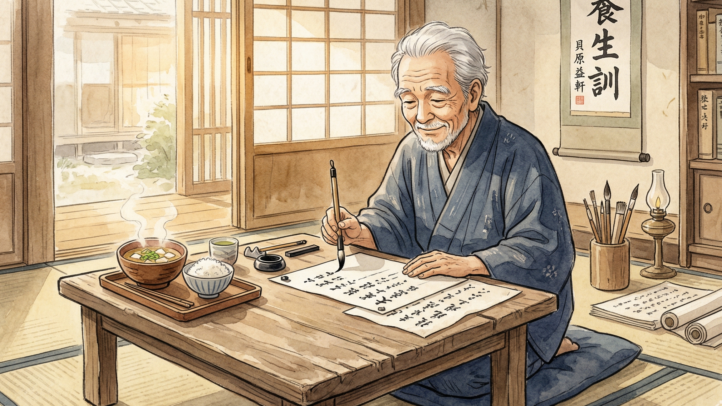 貝原益軒と養生訓——300年前の日本人が教える「食のご自愛」